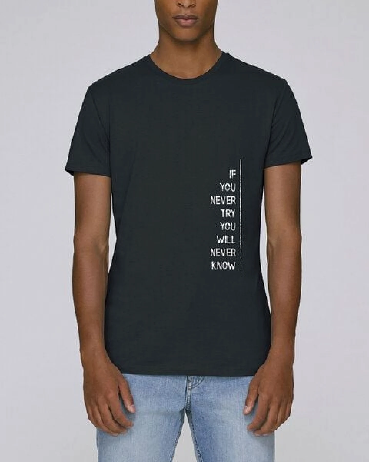 Human Family Herren Bio Sommer T-Shirt - Touch "If U try" in 3 Farben – Ansicht 3
