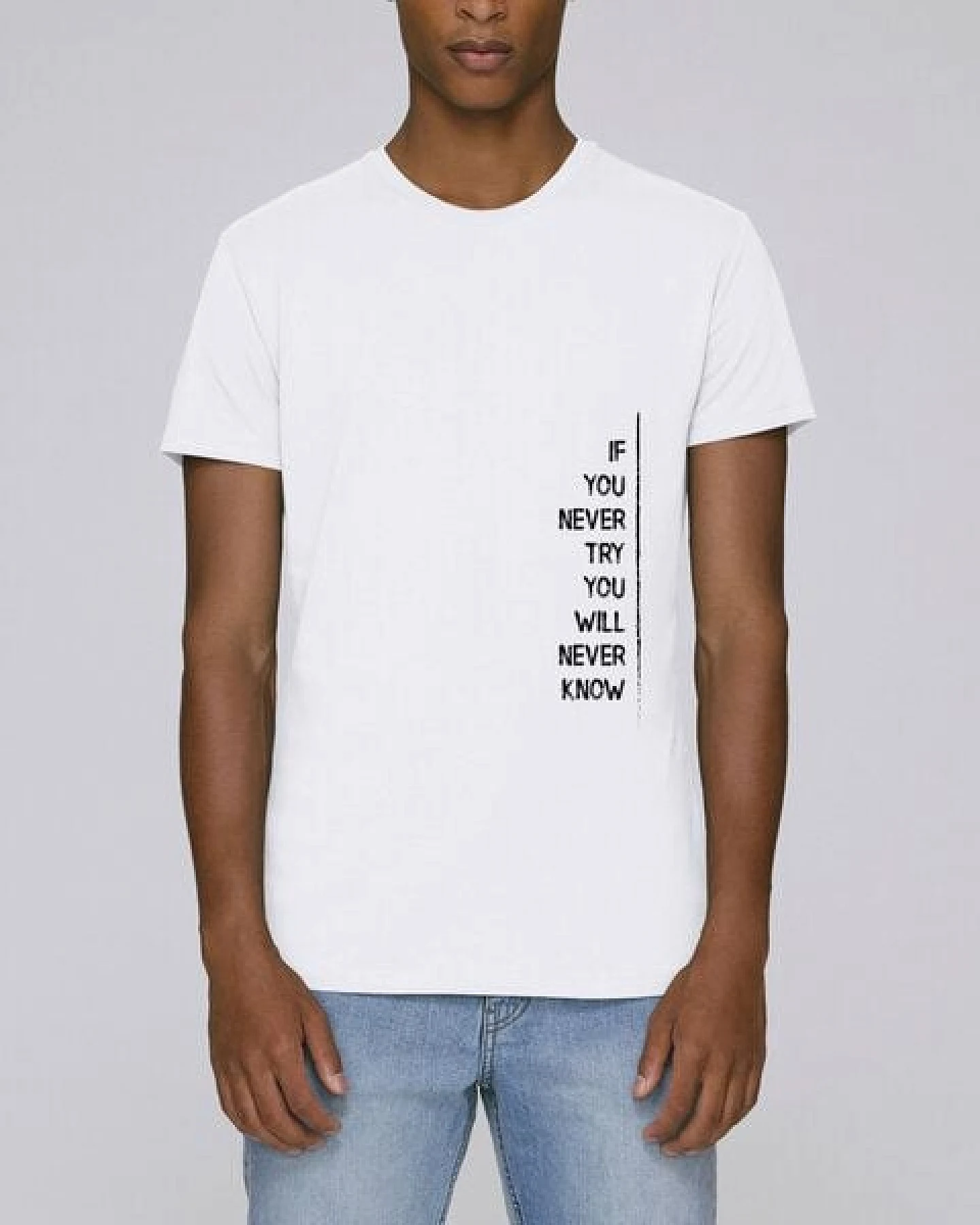 Human Family Herren Bio Sommer T-Shirt - Touch "If U try" in 3 Farben – Ansicht 3