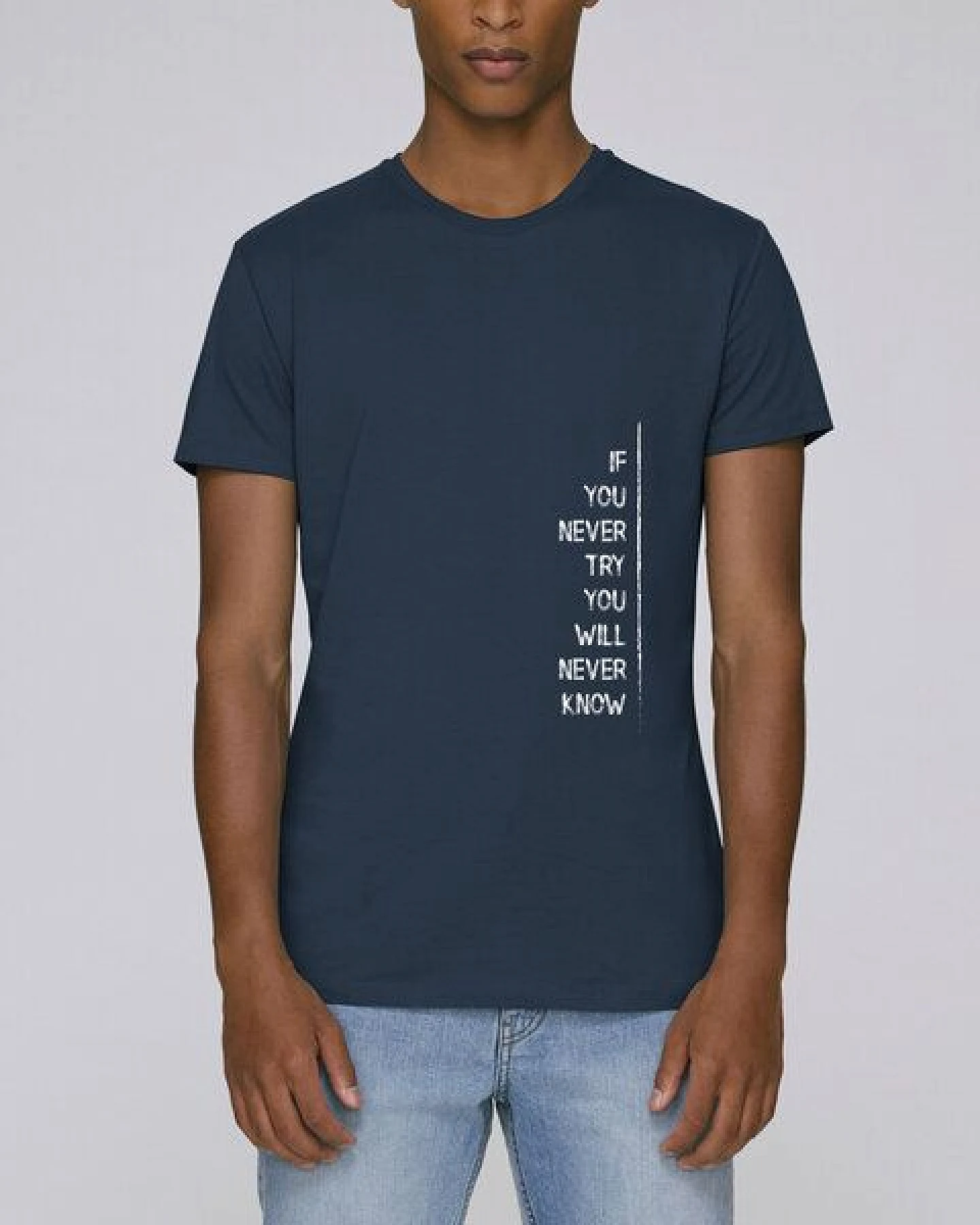 Human Family Herren Bio Sommer T-Shirt - Touch "If U try" in 3 Farben – Ansicht 3