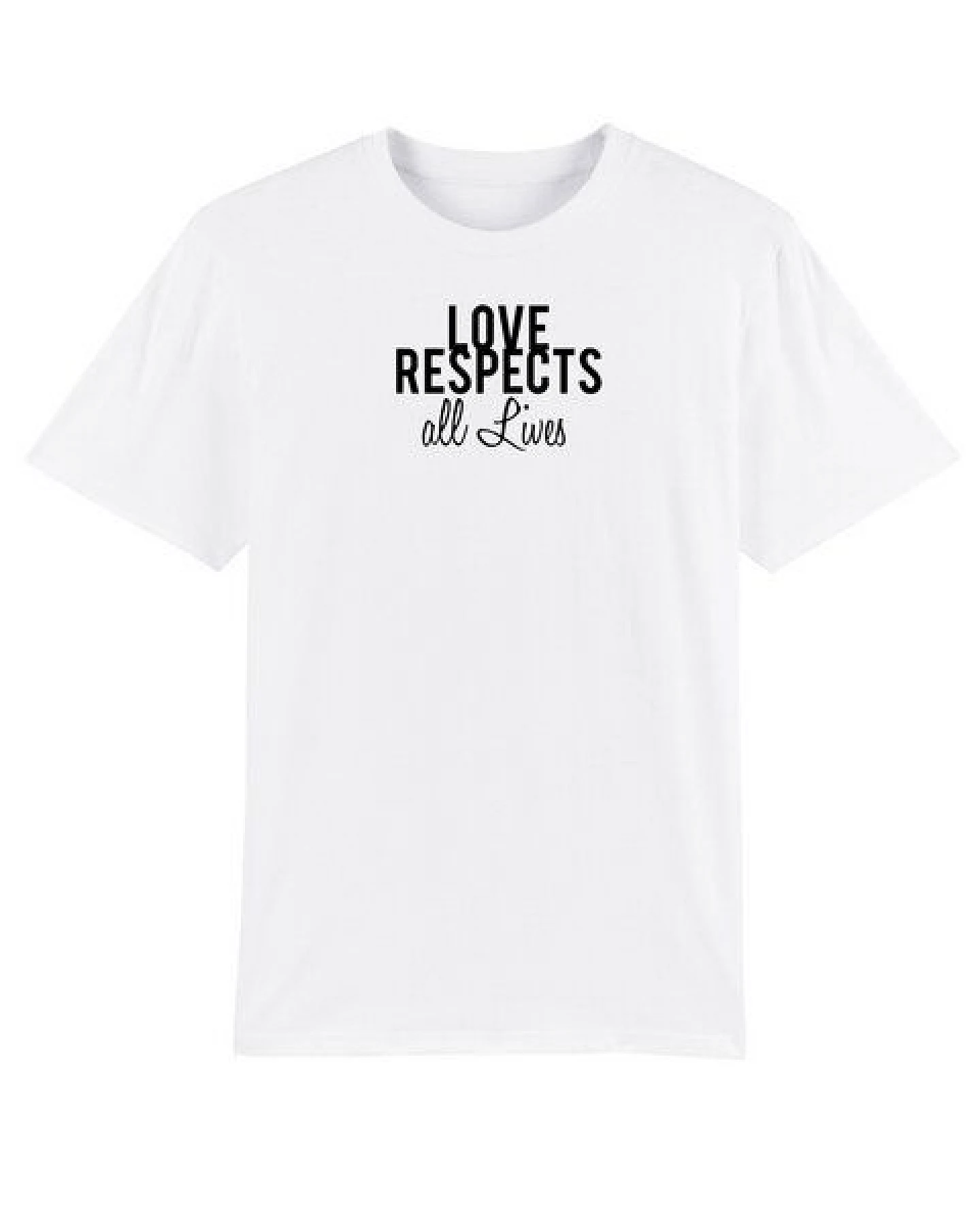 Human Family Bio Herren Rundhals T-Shirt "Spread Love - Respect" in 4 Farben – Ansicht 4