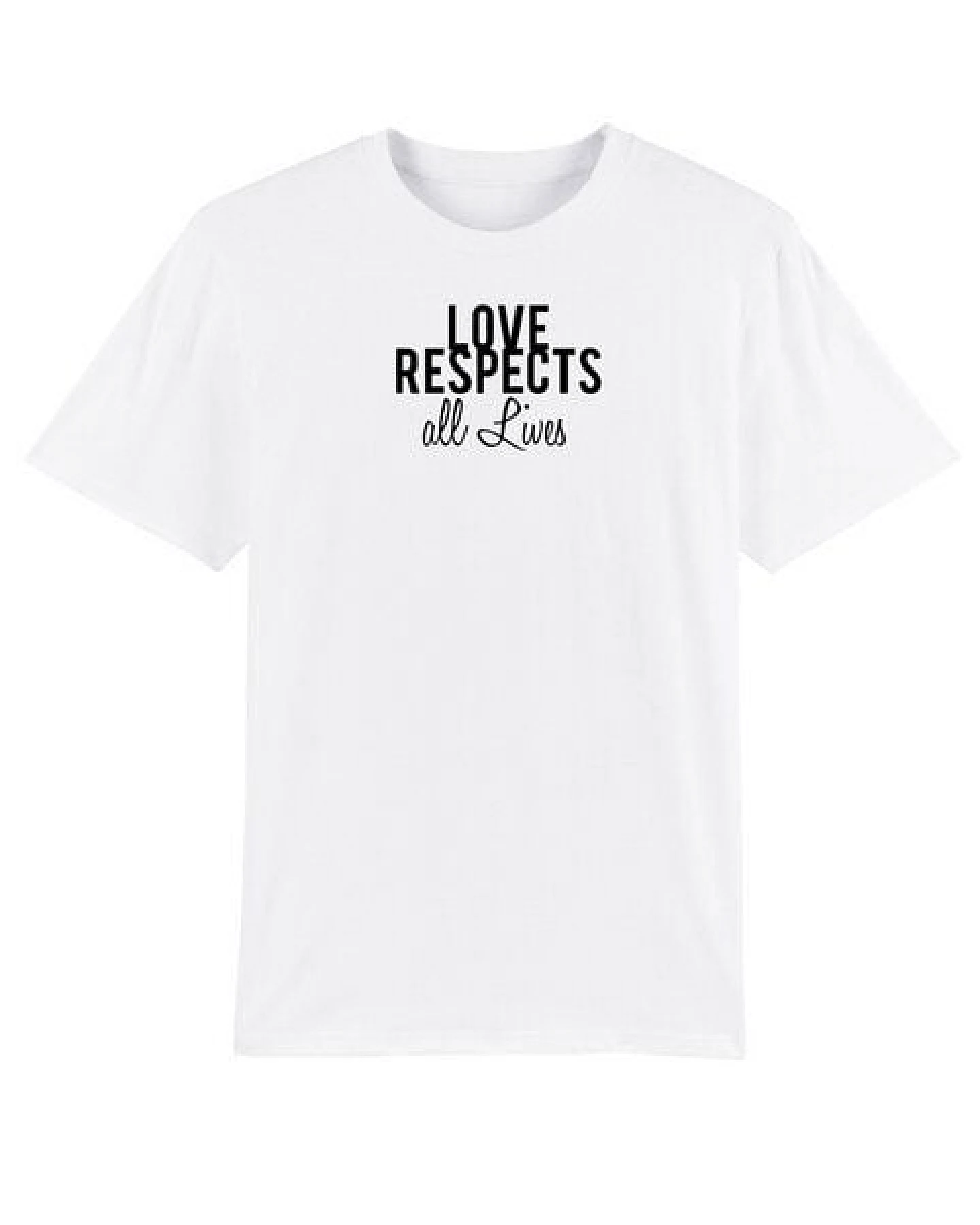 Human Family Bio Herren Rundhals T-Shirt "Spread Love - Respect" in 4 Farben – Ansicht 4