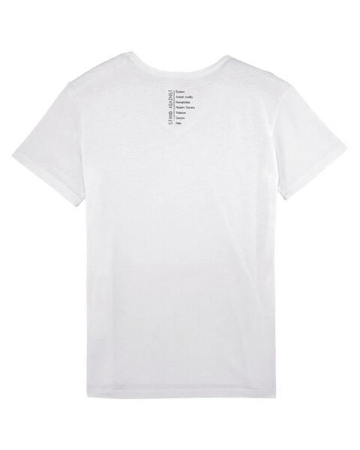 Human Family Bio Herren V-Neck T-Shirt "Chill - Against"