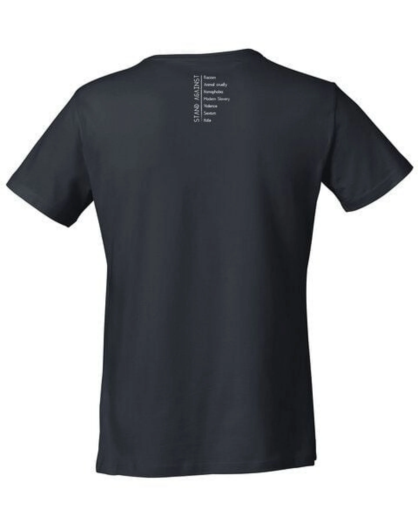 Human Family Bio Herren V-Neck T-Shirt "Chill - Against" – Ansicht 4