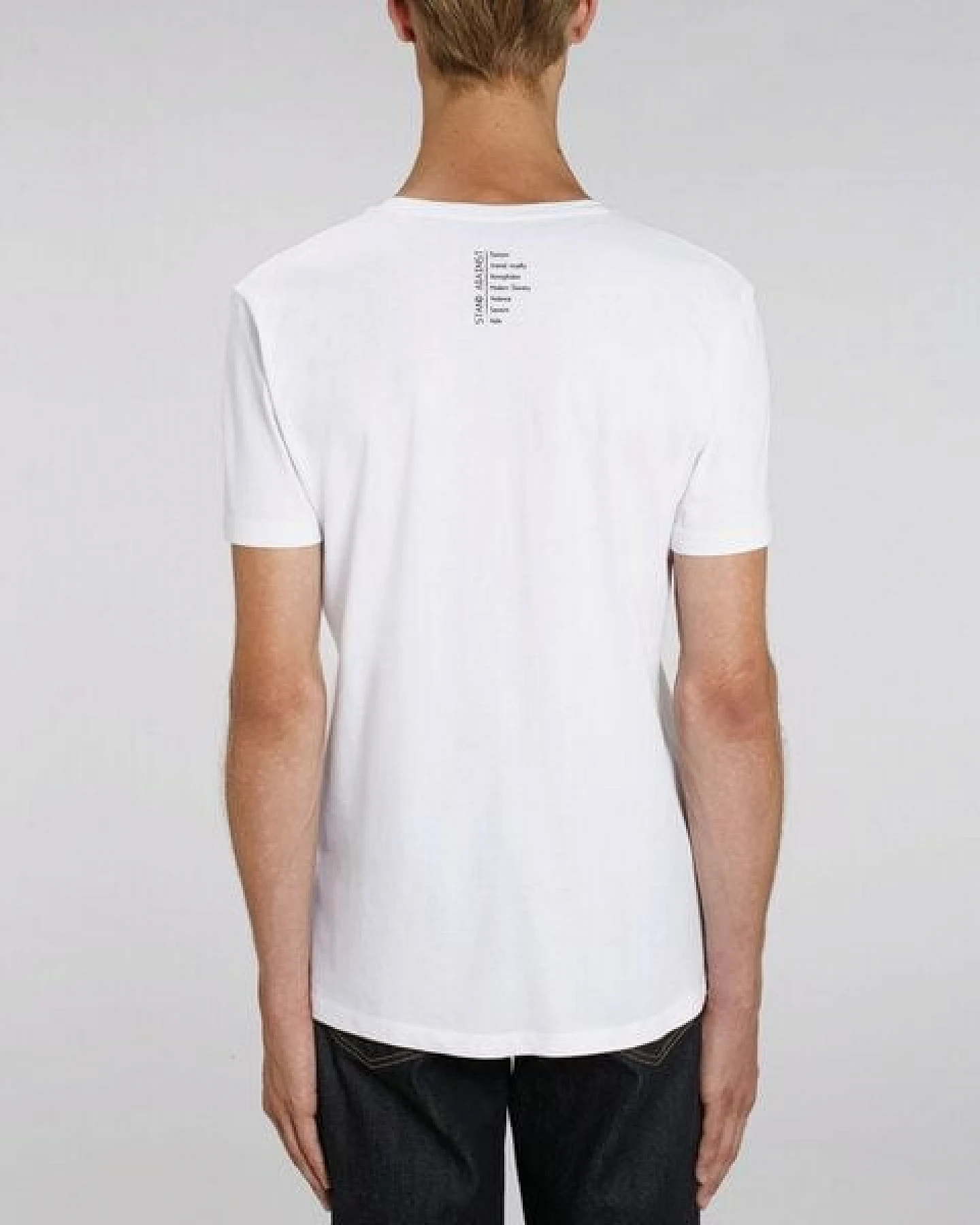 Human Family Bio Herren V-Neck T-Shirt "Chill - Against" – Ansicht 3