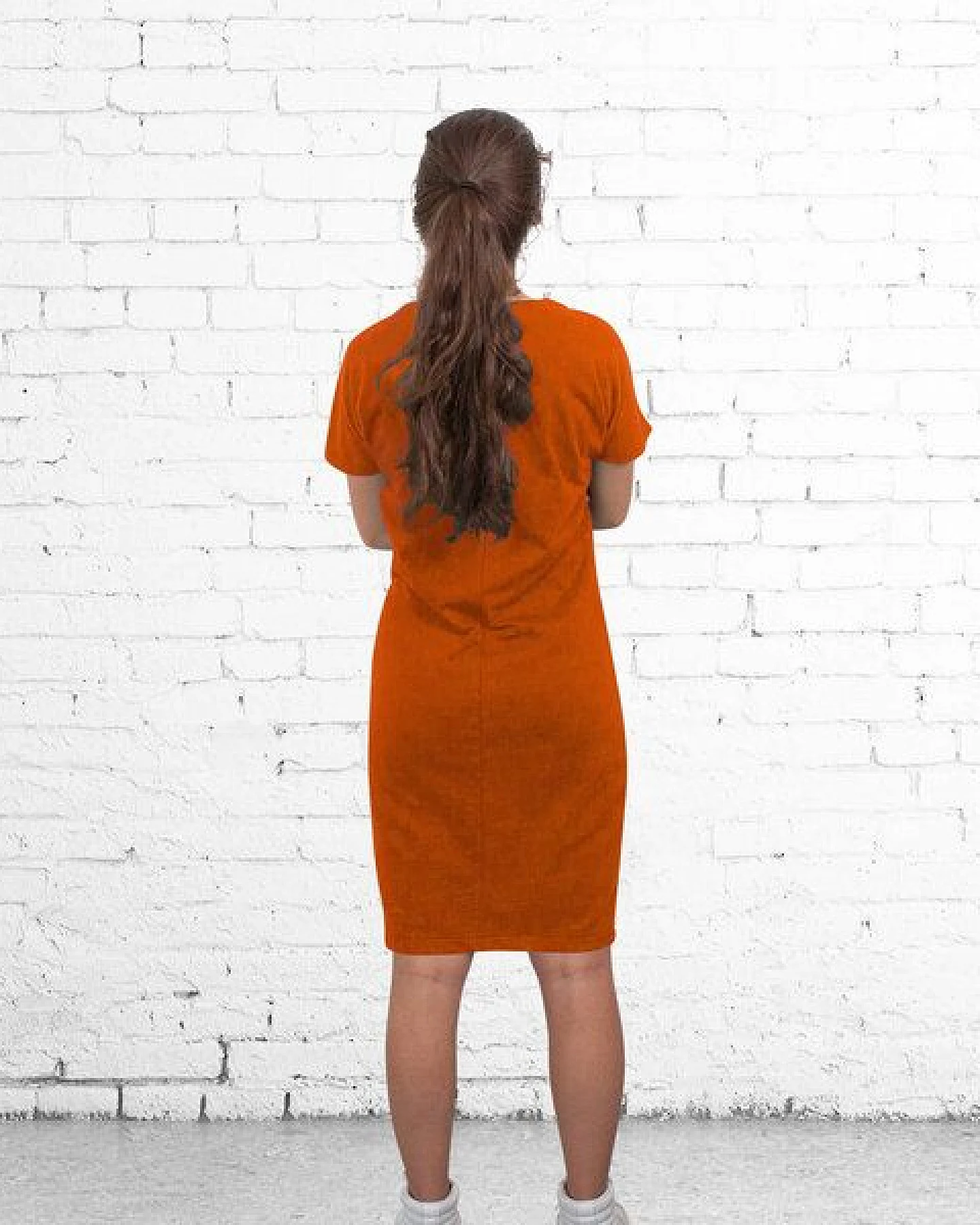 The Driftwood Tales Kurzärmeliges Kleid aus Sweatshirtstoff – Ansicht 3