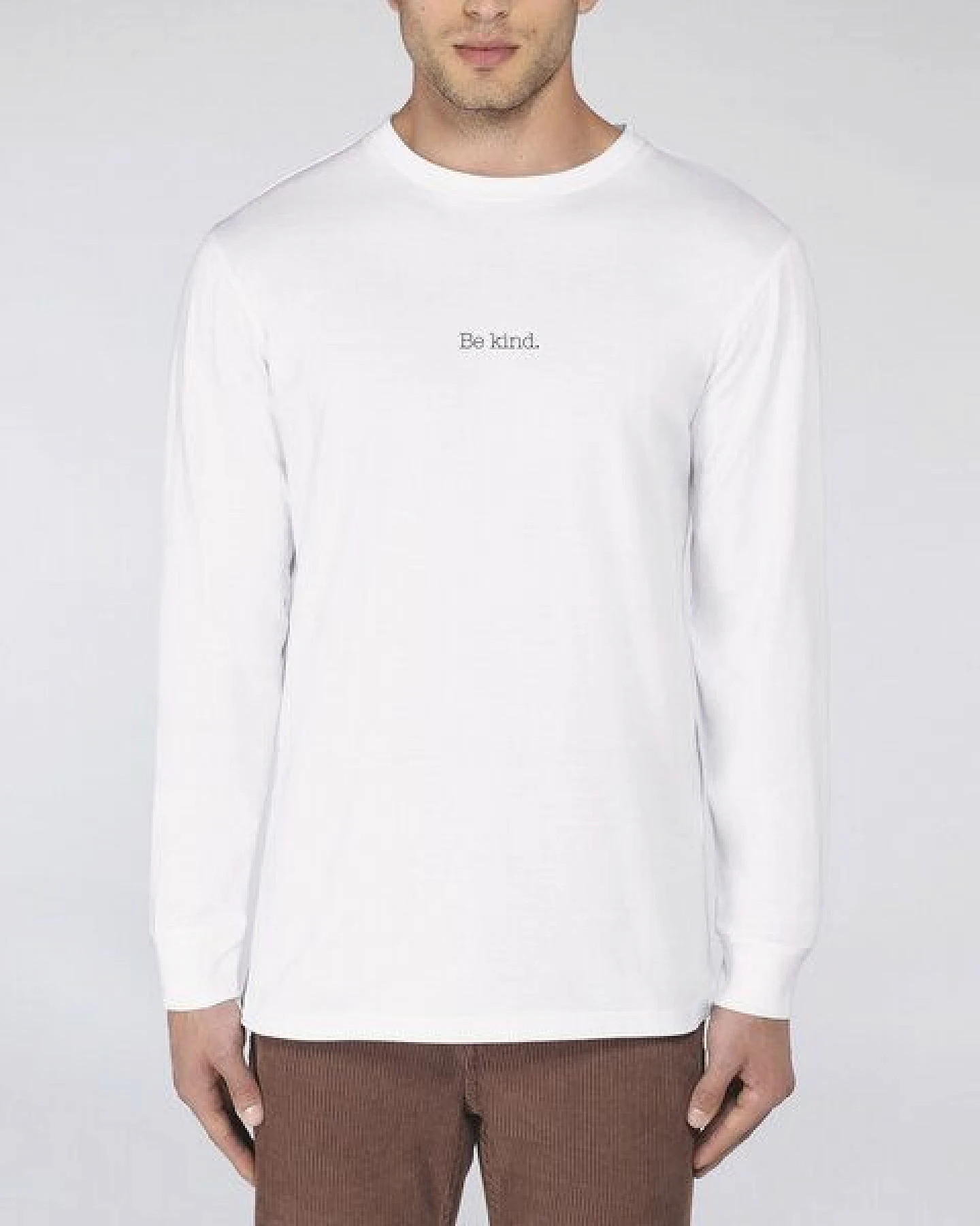 Human Family Bio Herren Langarmshirt "Shift - Be kind" – Ansicht 3
