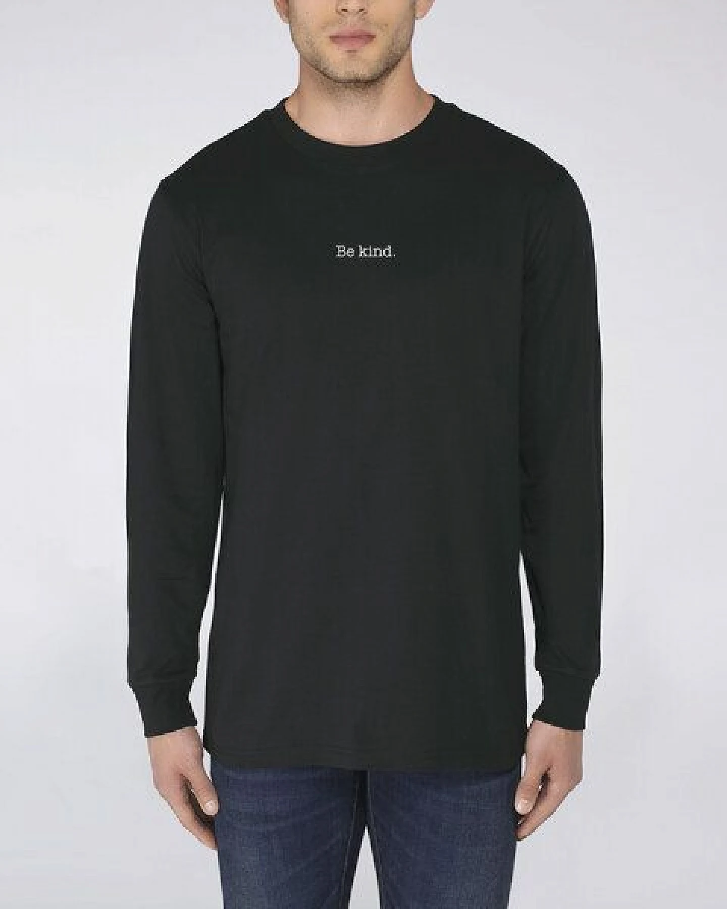 Human Family Bio Herren Langarmshirt "Shift - Be kind" – Ansicht 3