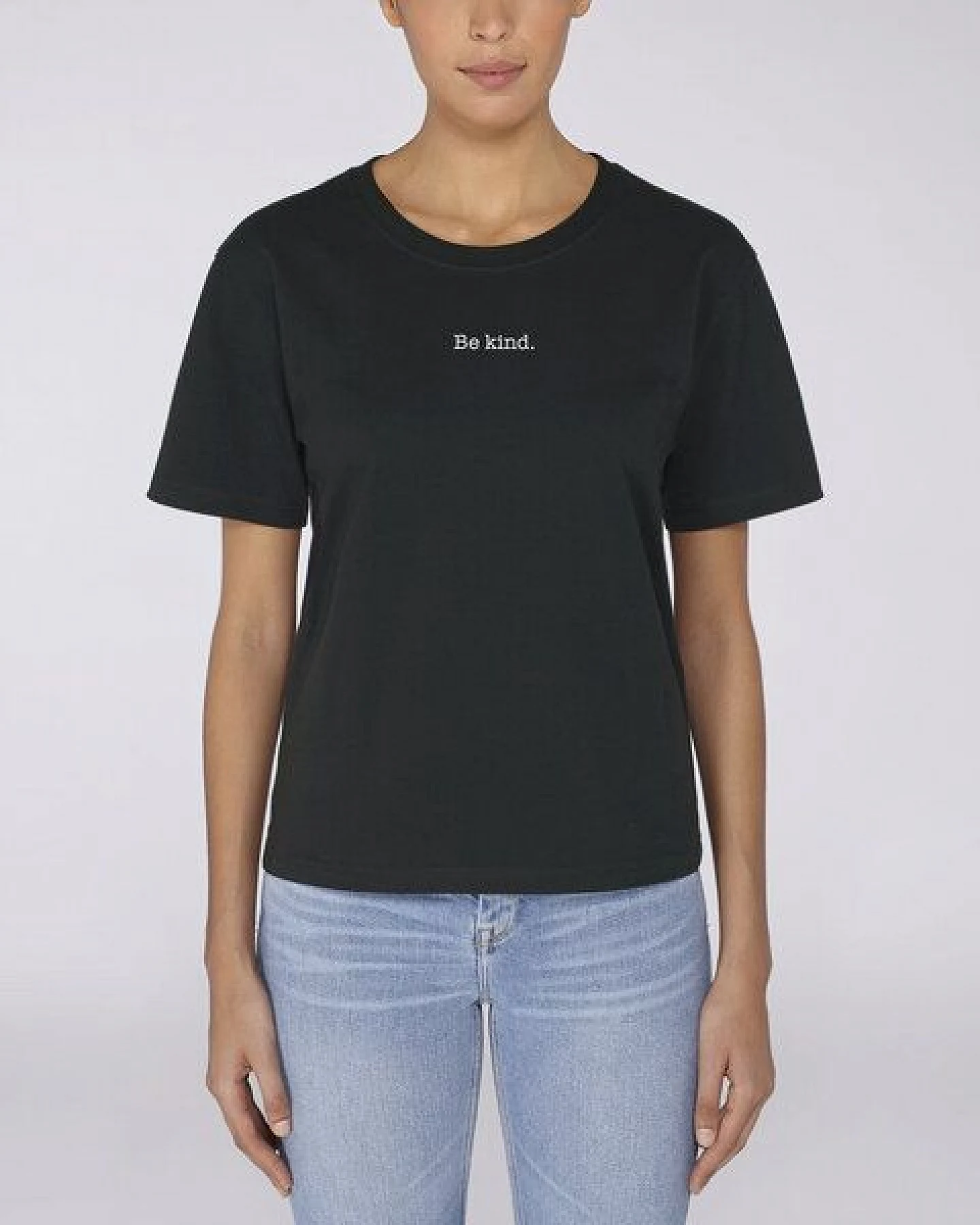 Human Family Bio Damen T-Shirt "Frame - Be kind" in 5 Farben – Ansicht 3