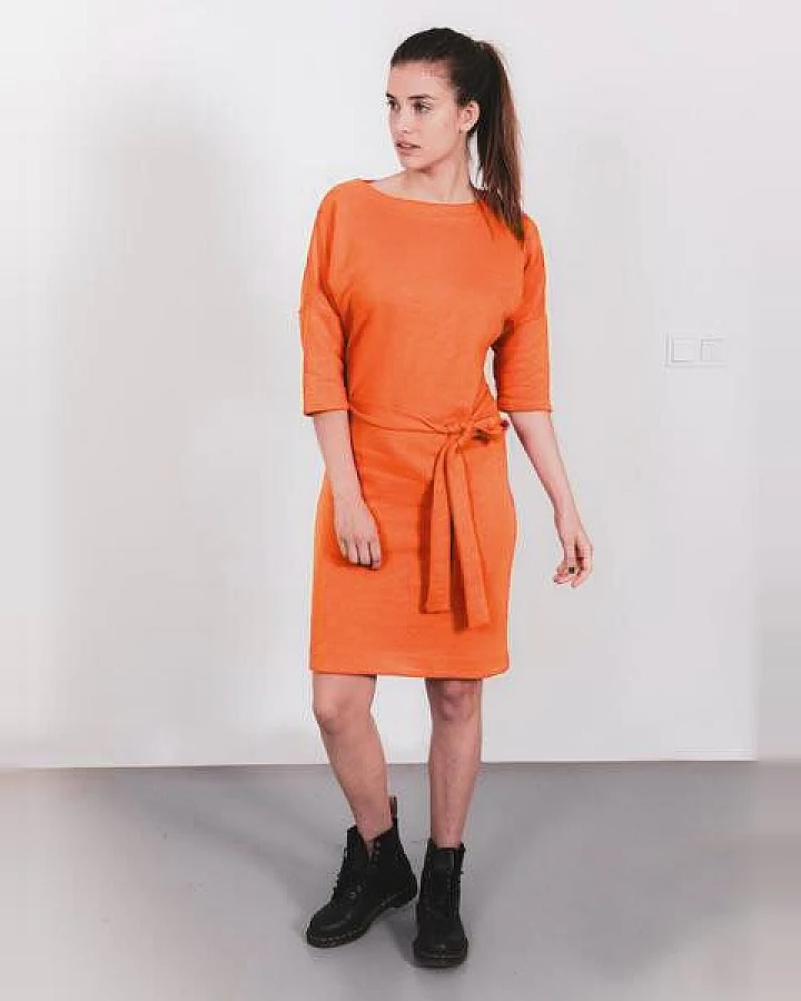 The Driftwood Tales Super schones Kleid aus Sweatshirtstoffabfällen