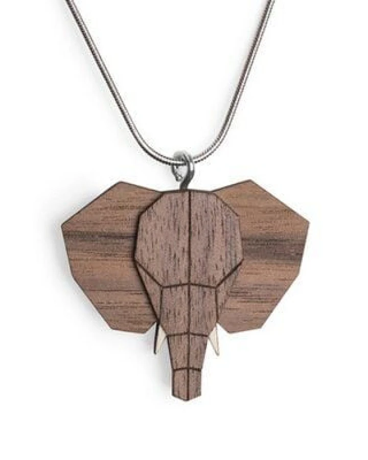 BeWooden Halskette Elefant