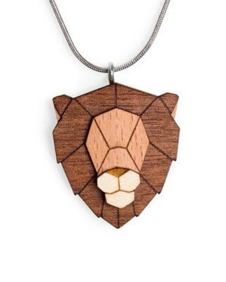 BeWooden Halskette Löwe