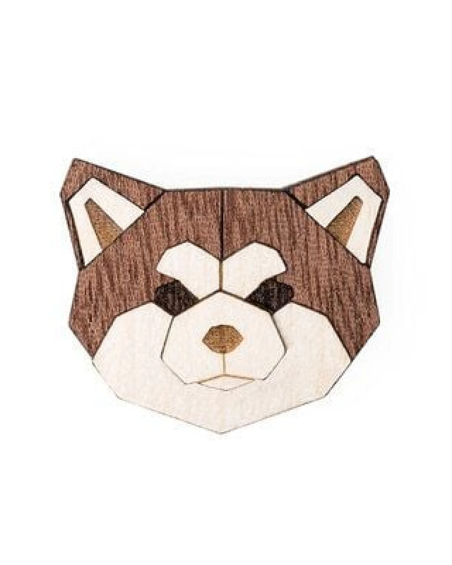 BeWooden Brosche aus Holz "Akita Inu" – Ansicht 4