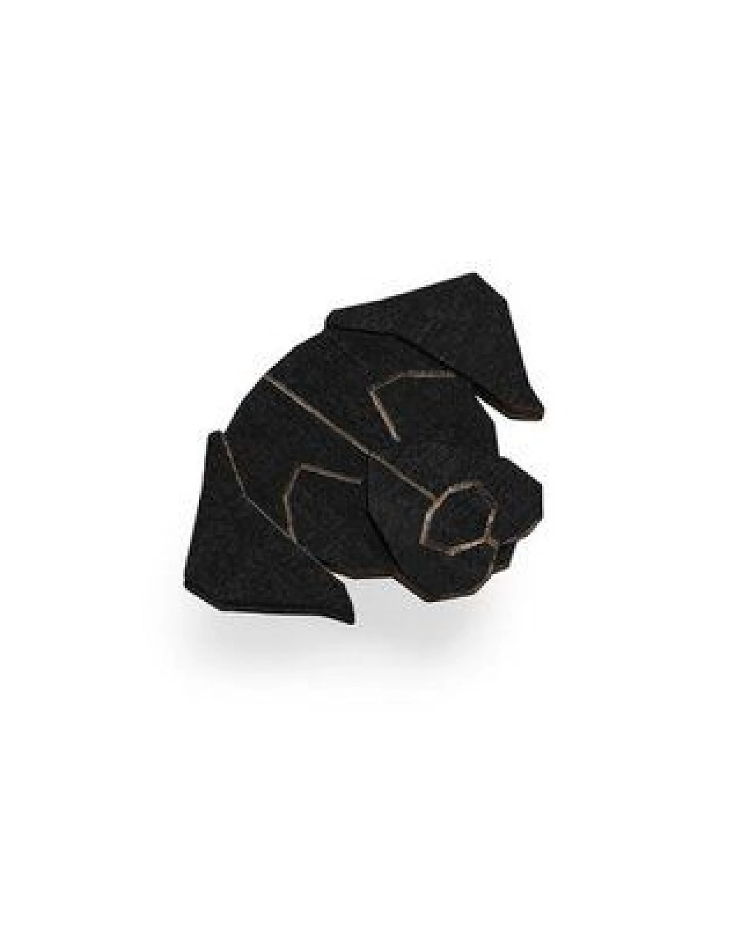 BeWooden Brosche aus Holz "Black Labrador" – Ansicht 2