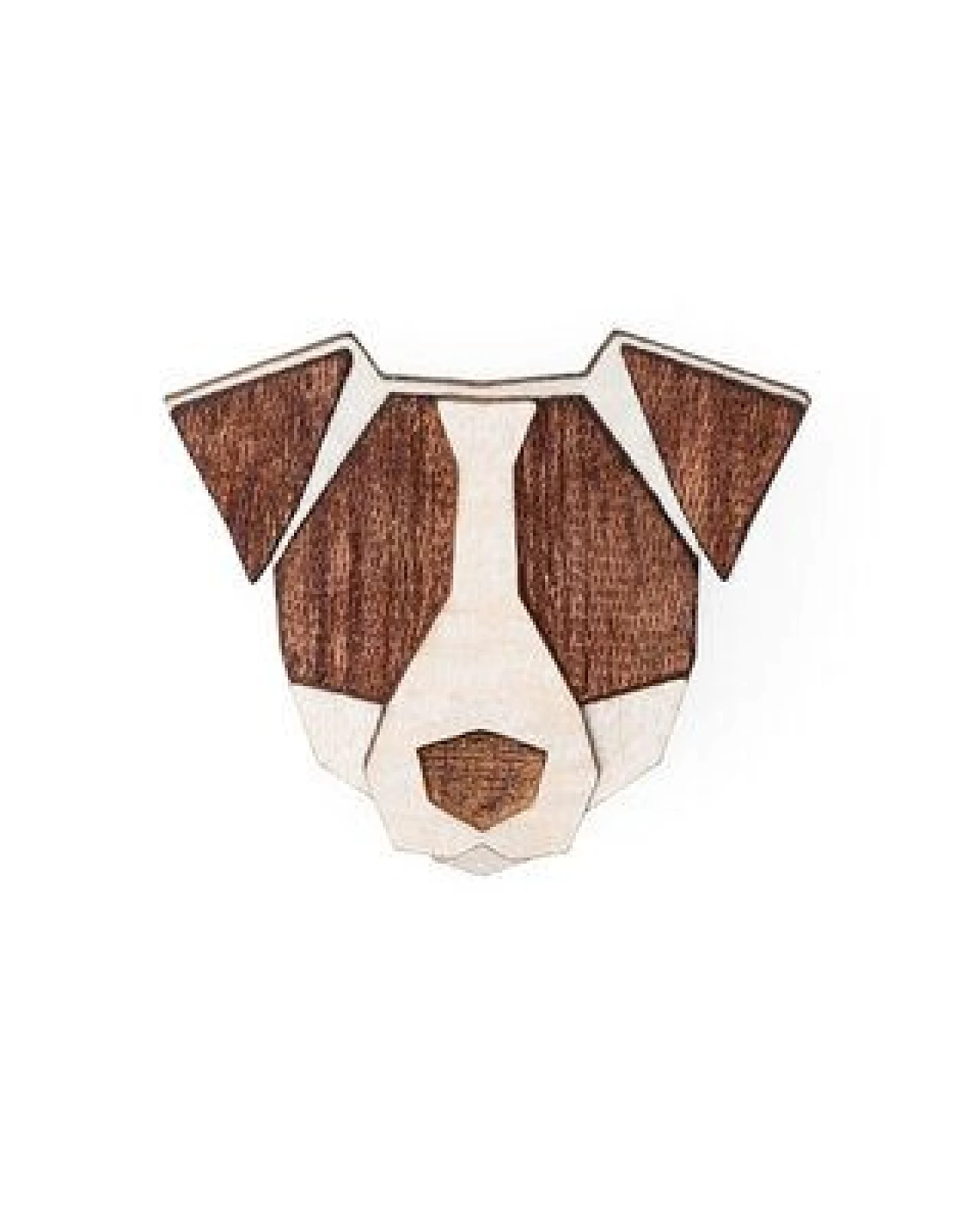 BeWooden Jack Russell Brosche aus Holz – nachhaltiger, handgemachter Hunde-Anstecker – Ansicht 4