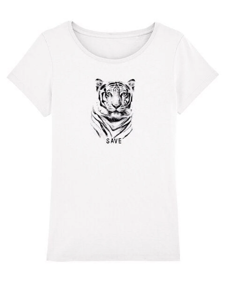 Human Family Bio Damen T-Shirt "Faith - Tiger"