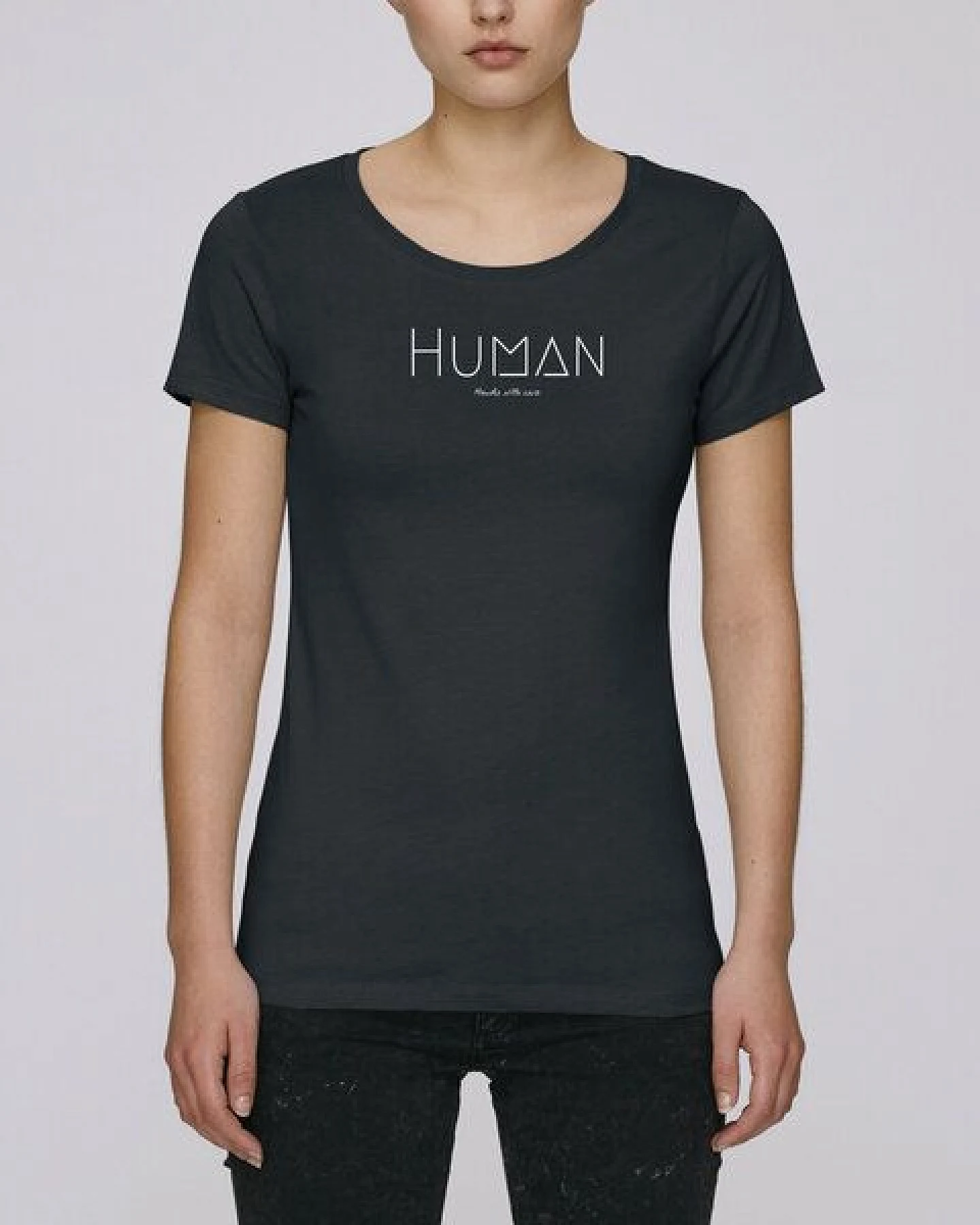 Human Family Bio Damen Sommer T-Shirt "Faith - Human" in 6 Farben – Ansicht 3