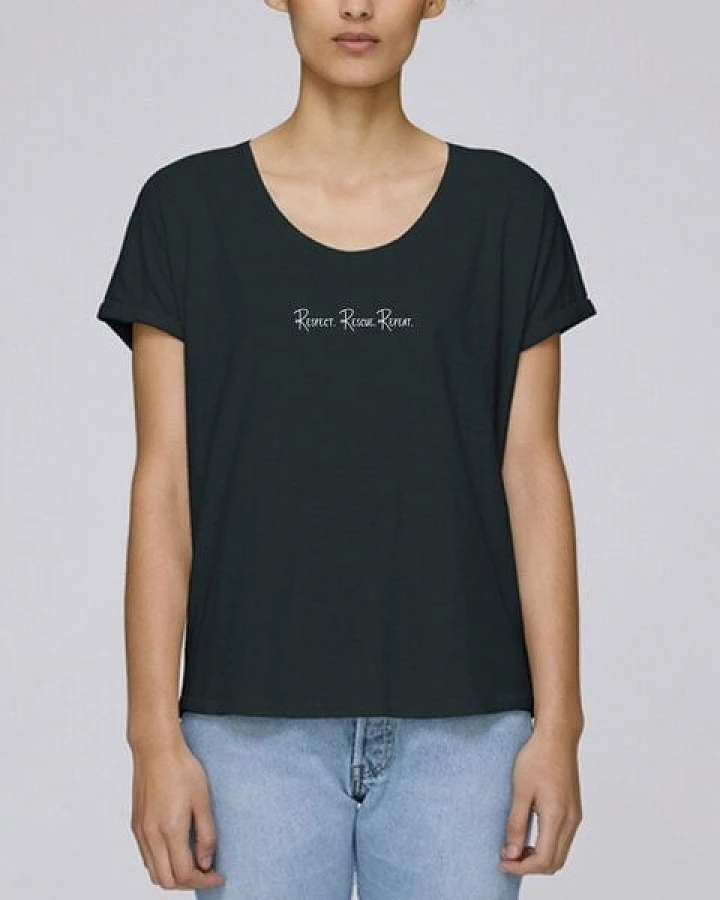 Human Family Oversize Damen T-Shirt - Relaxing "Respect"