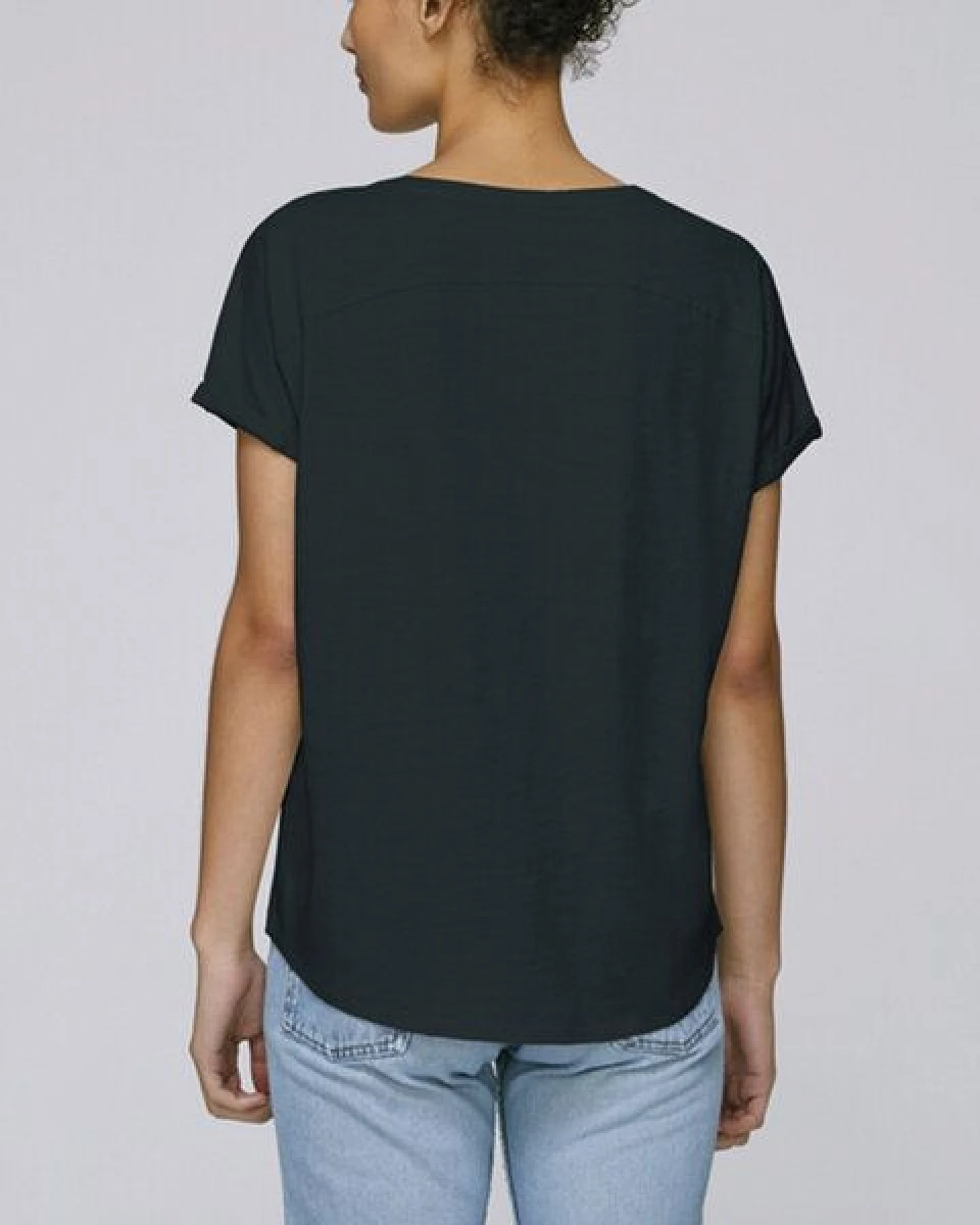 Human Family Oversize Damen T-Shirt - Relaxing "Respect" aus Bio-Baumwolle – Ansicht 3