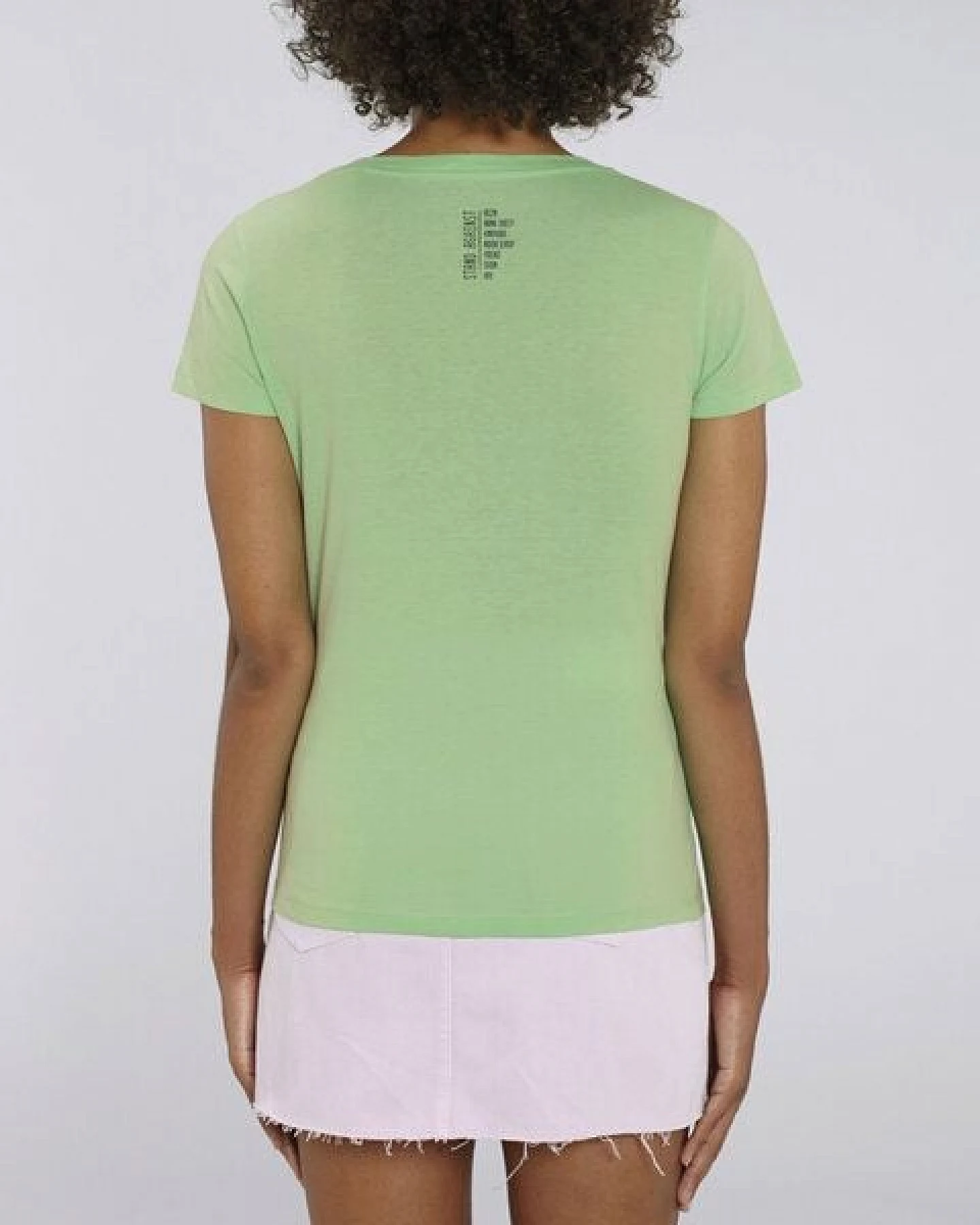 Human Family Damen T-Shirt mit V-Ausschnitt "Evolution - Stand Against" in 4 Farben – Ansicht 4