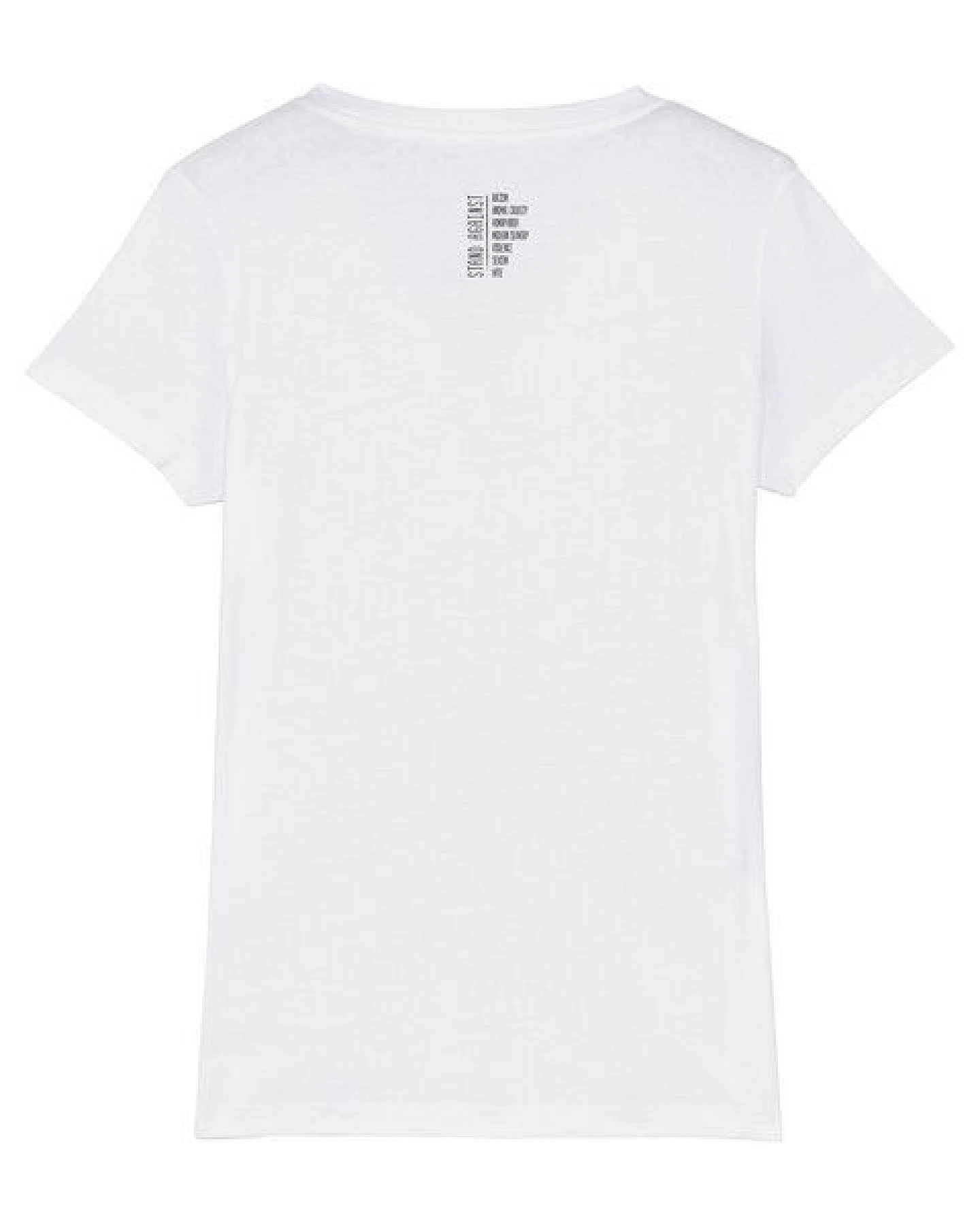 Human Family Damen T-Shirt mit V-Ausschnitt "Evolution - Stand Against" in 4 Farben aus Bio-Baumwolle – Ansicht 4