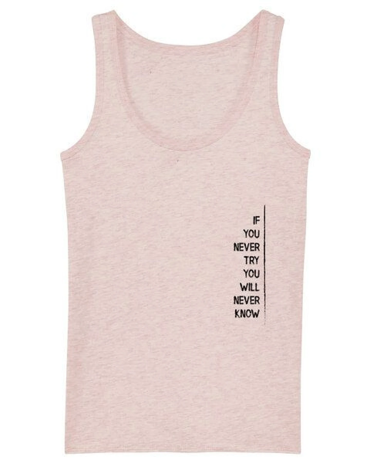 Human Family Bio Damen Tank-Top "Gleam - If U try" in 6 Farben – Ansicht 3