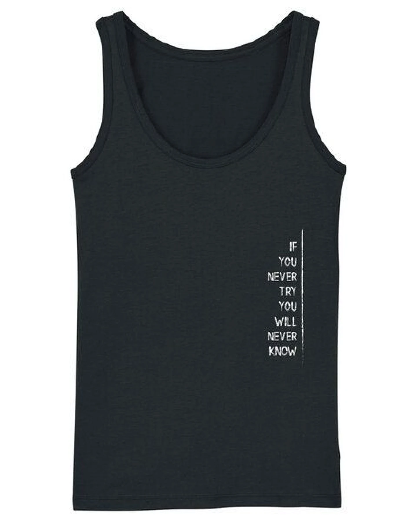 Human Family Bio Damen Tanktop "Gleam - If U try" in 6 Farben aus Bio-Baumwolle – Ansicht 4