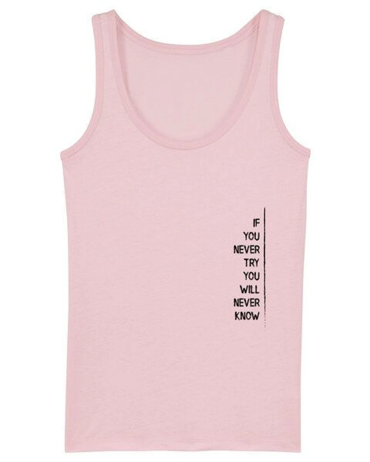 Human Family Bio Damen Tank-Top "Gleam - If U try" in 6 Farben – Ansicht 3