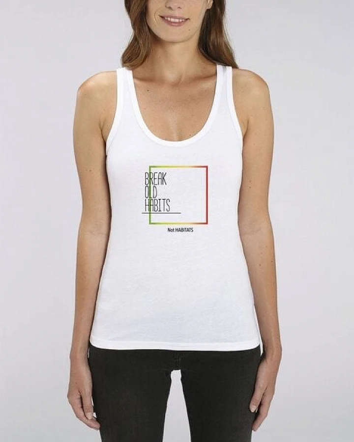 Human Family Damen Tank-Top "Gleam - Old Habits" in Weiß