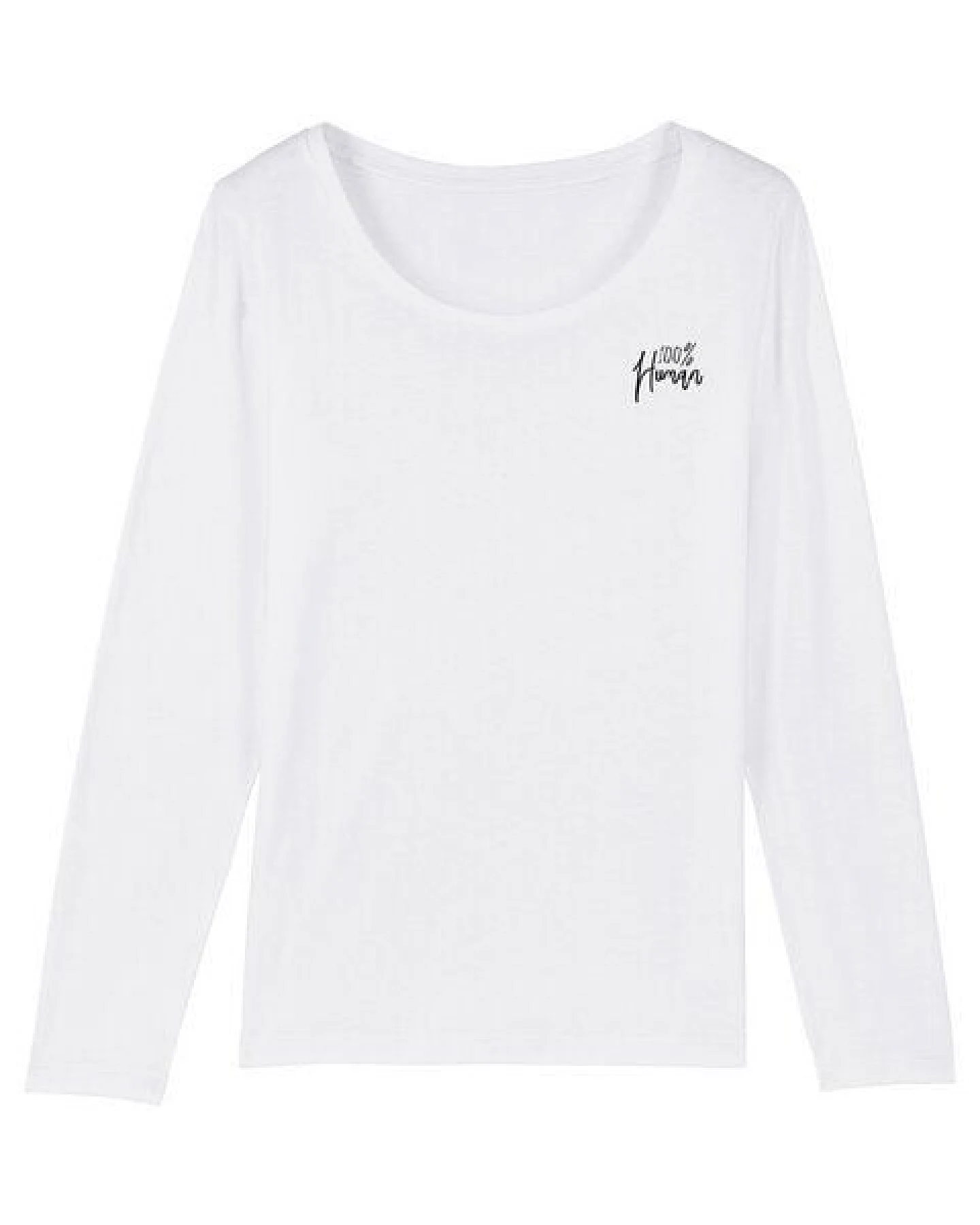 Human Family Bio Damen Longsleeve Shirt - Joker "100% Human" in 3 Farben – Ansicht 2