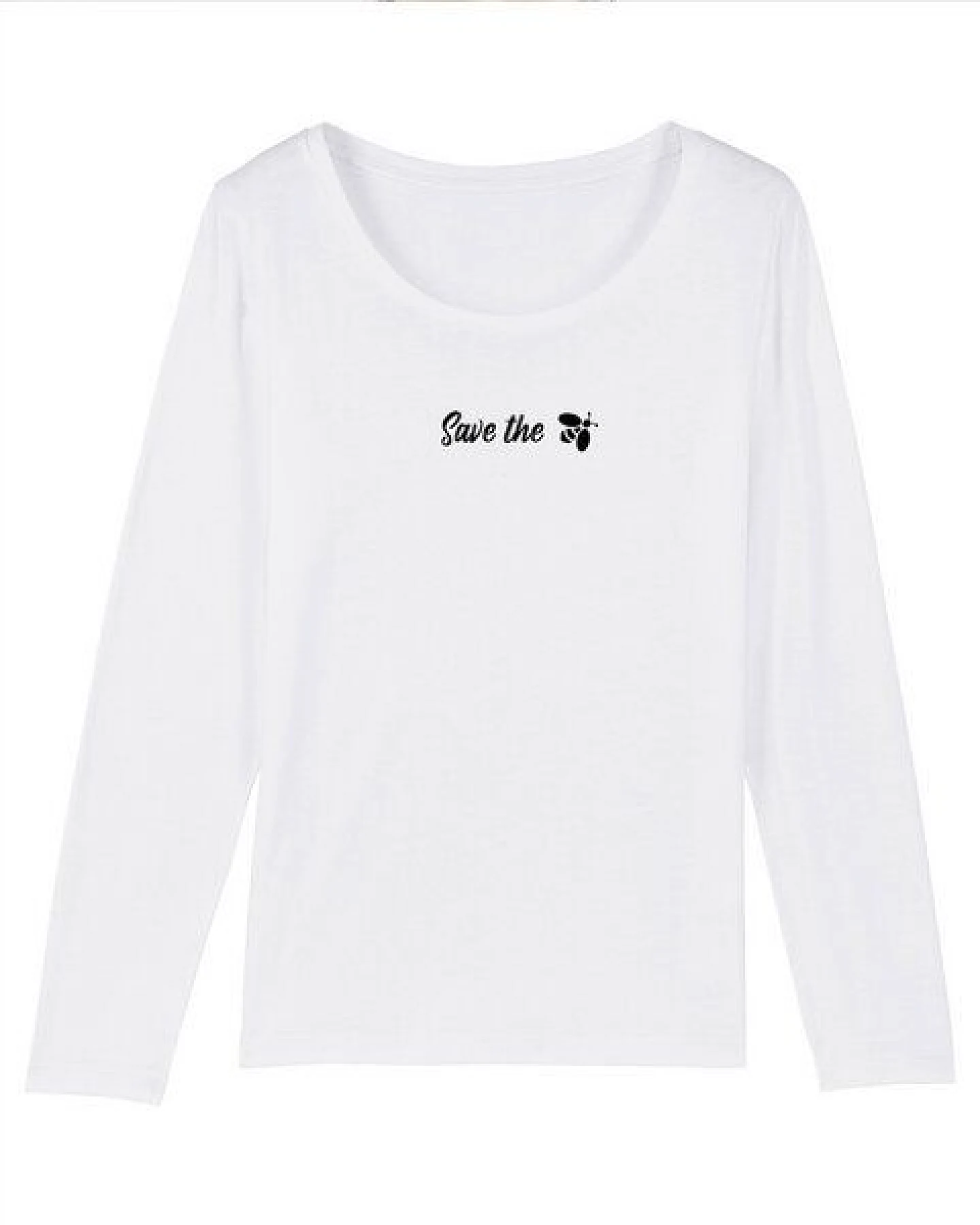 Human Family Bio Damen Longsleeve Shirt - Joker "Save the Bees" in 3 Farben aus Bio-Baumwolle – Ansicht 3