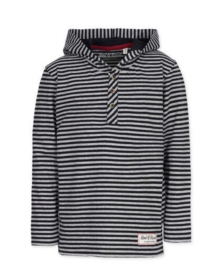 Band of Rascals Striped Hooded Longsleeve