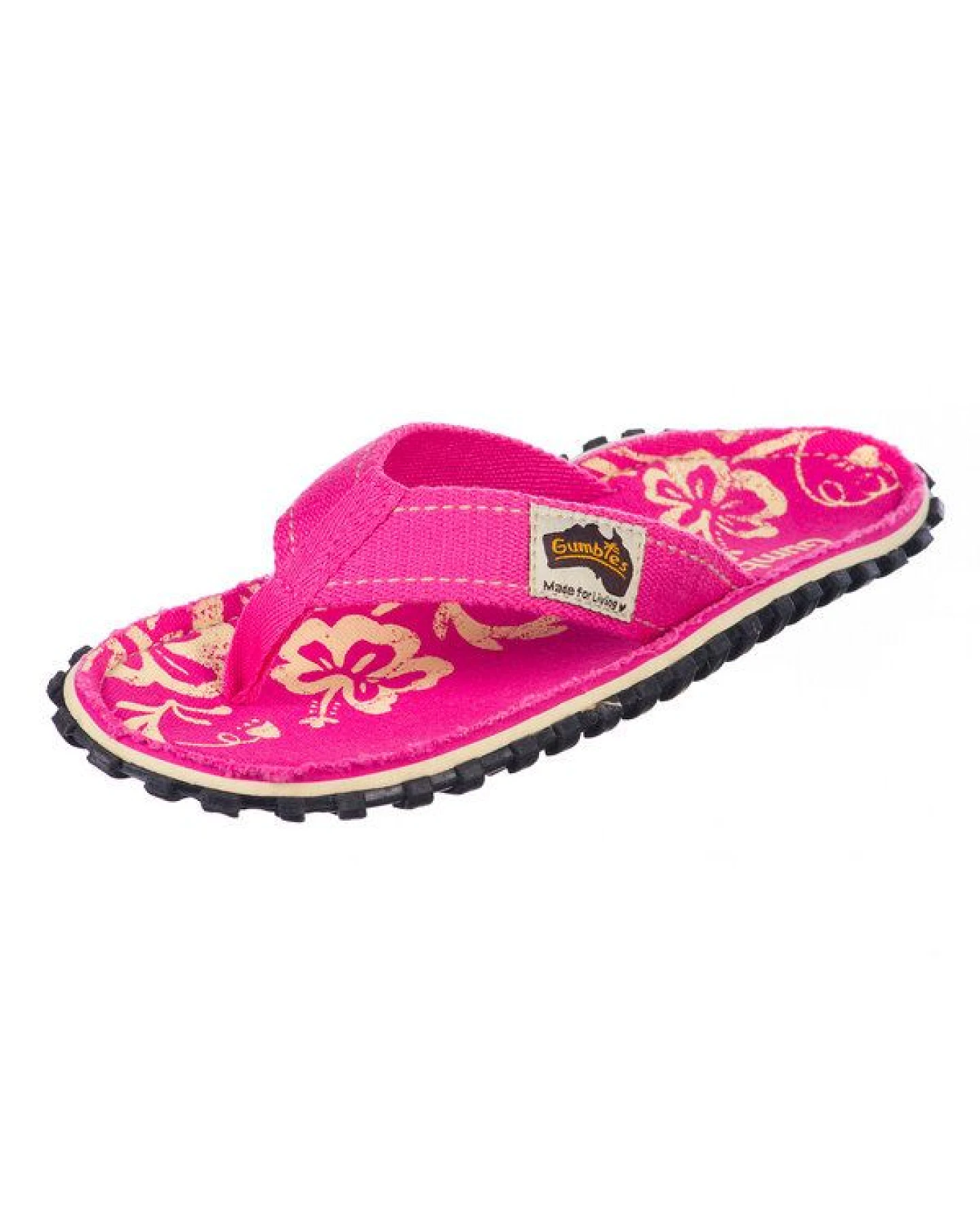 GUMBIES Pink Hibiscus – Vegane Sommer-Sandalen für Damen – Ansicht 3