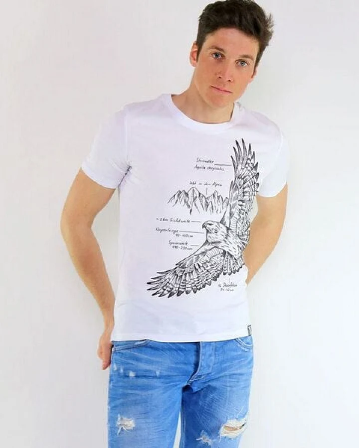 GARY MASH Shirt Eagle aus Biobaumwolle Weiß