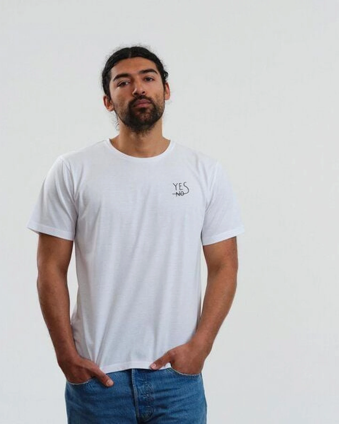 GARY MASH Shirt Yes aus Biobaumwolle Weiß – Ansicht 4