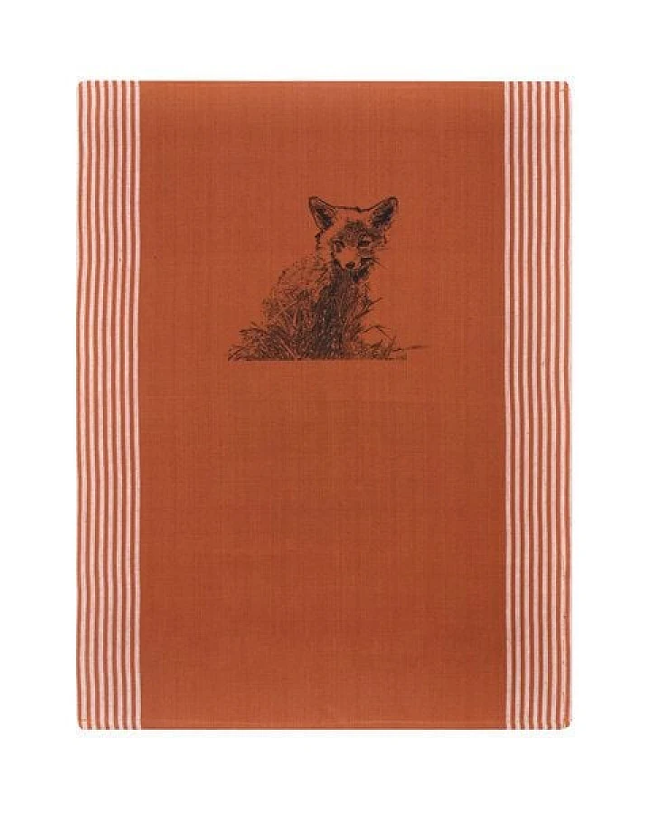 Hirschkind Bio & Fair-Trade-Geschirrtuch "Junger Fuchs" foxy