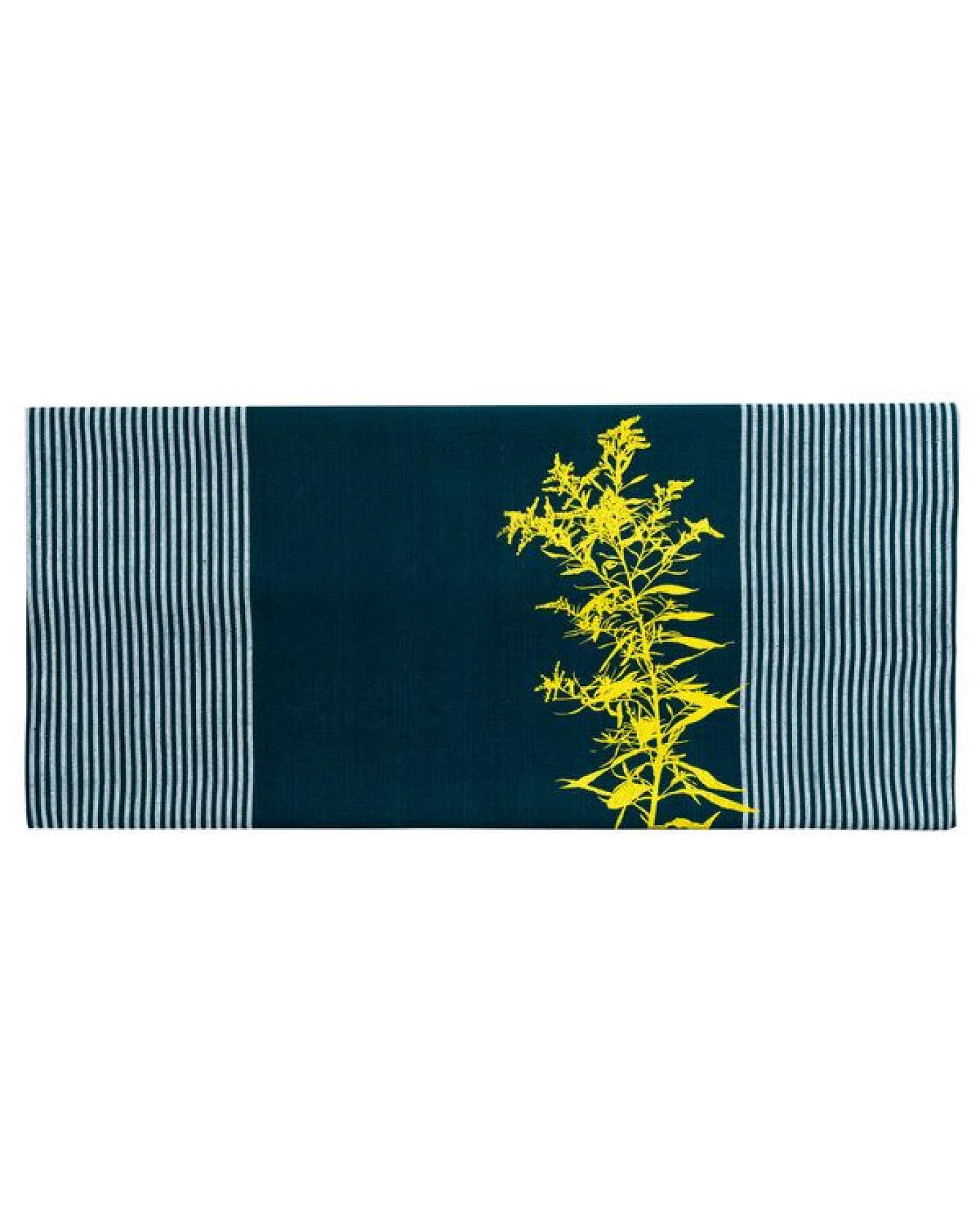 Hirschkind Bio & Fair-Trade-Geschirrtuch "Goldraute" petrol – Ansicht 3