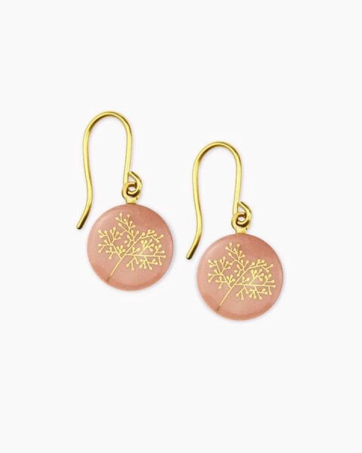 lille mus Porzellan-Ohrhänger BÄUMCHEN Porzellanschmuck