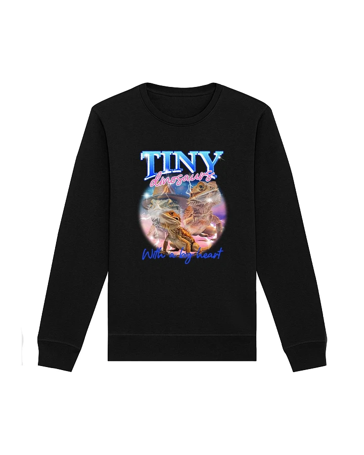 Oat Milk Club Damen vegan Sweatshirt Tiny Dinosaurs Schwarz