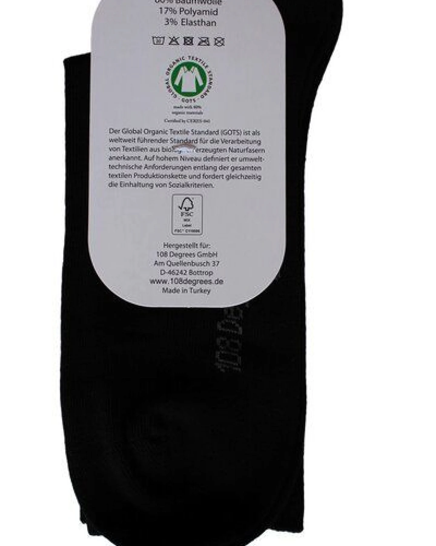 108 Degrees 4er Mix Herren Socken GOTS – Ansicht 3