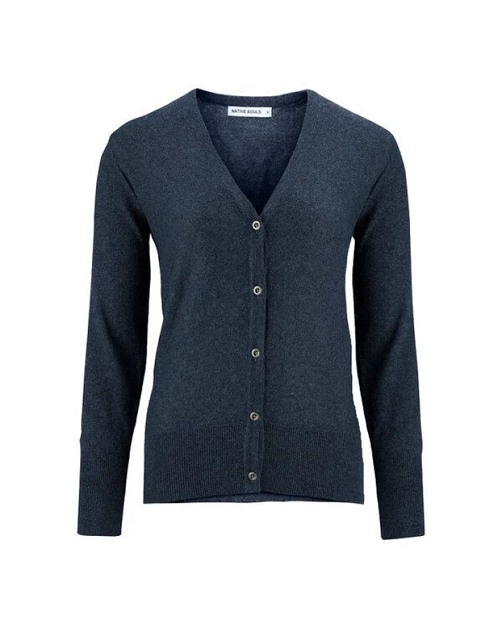 NATIVE SOULS Strick Short-Cardigan Damen - navy