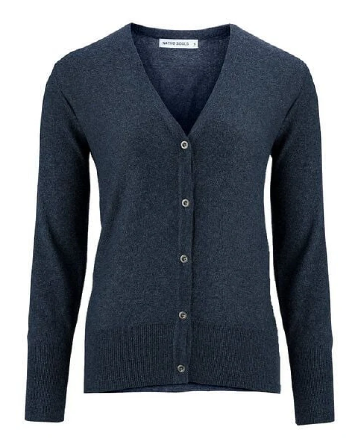 NATIVE SOULS Strick Short-Cardigan Damen - navy