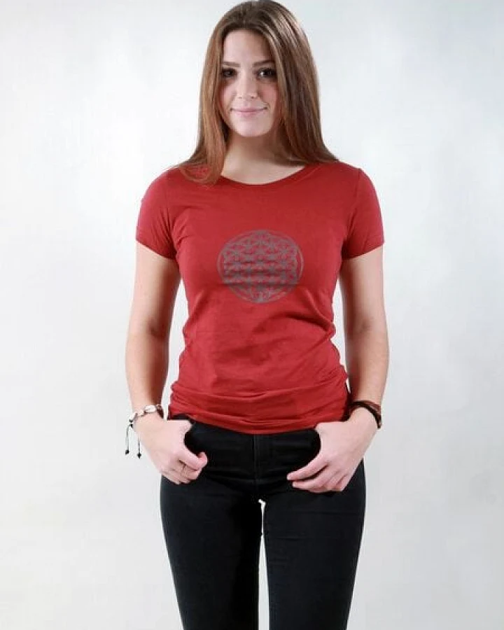 NATIVE SOULS T-Shirt Damen - Flower of Life