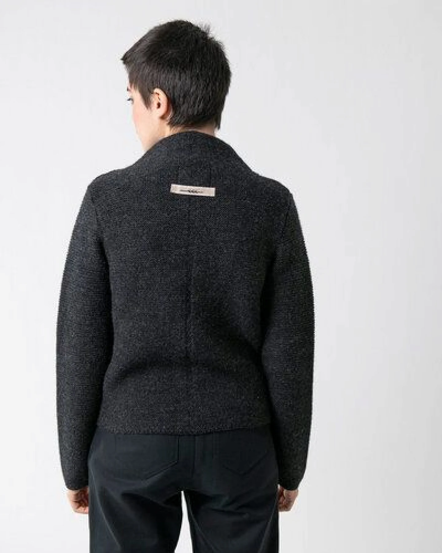 Grenz/gang Damen Strickjacke ELLY aus Schurwolle (kbT) - uni – Ansicht 3