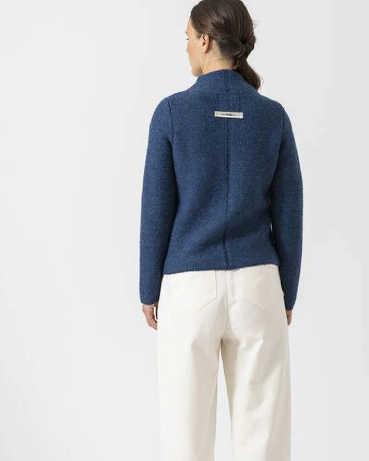 Grenz/gang Damen Strickjacke ELLY aus Schurwolle (kbT) - uni – Ansicht 3