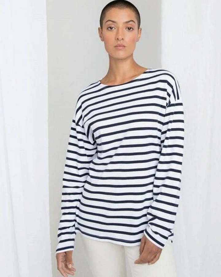 Mantis Damen / Herren Unisex Langarm Shirt Striped