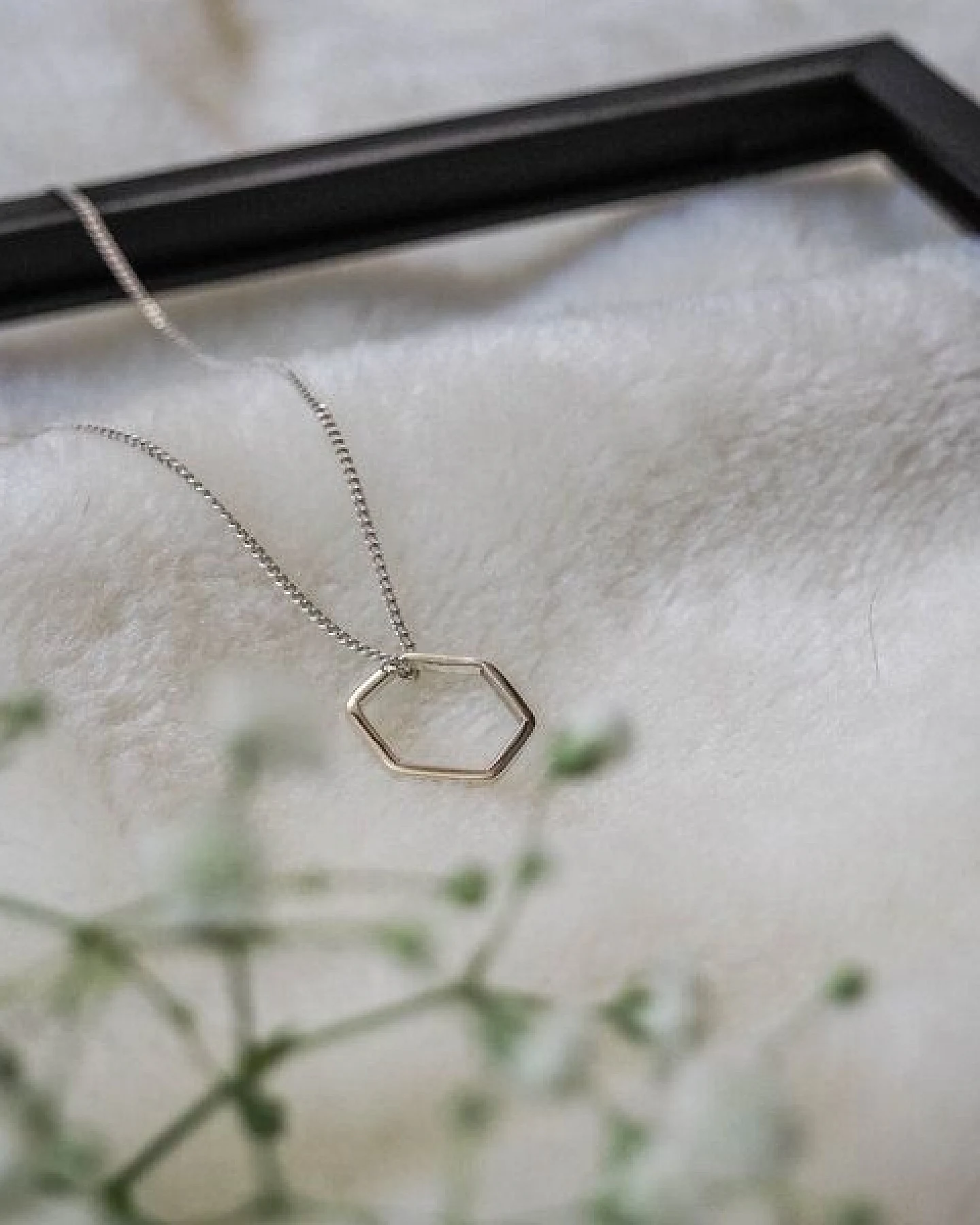 pakilia Silber Kette sechseckig Fair-Trade und handmade – Ansicht 4