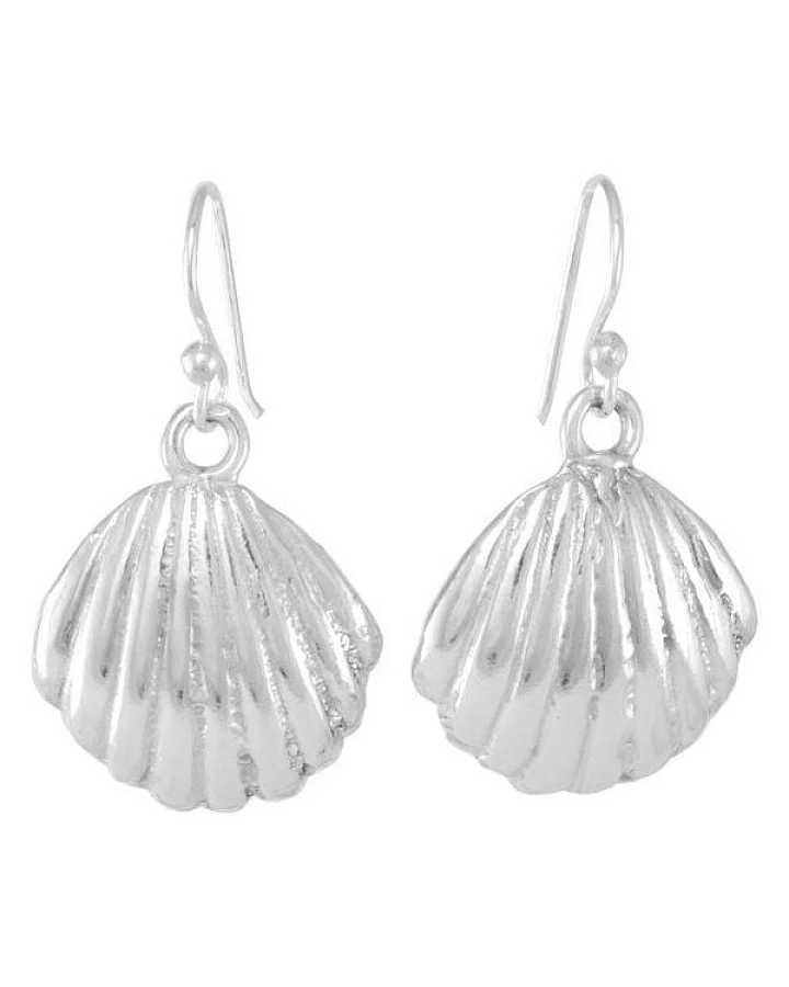 pakilia Silber Ohrringe Muschel Fair-Trade und handmade