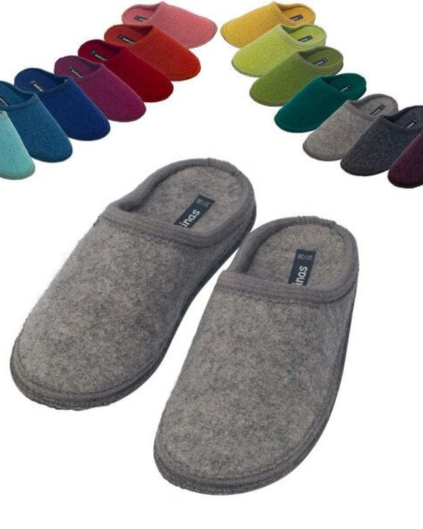 Bacinas Filzpantoffeln Slipper Hausschuhe 100% Schafswolle Wollwalk Filzsohle – Ansicht 4