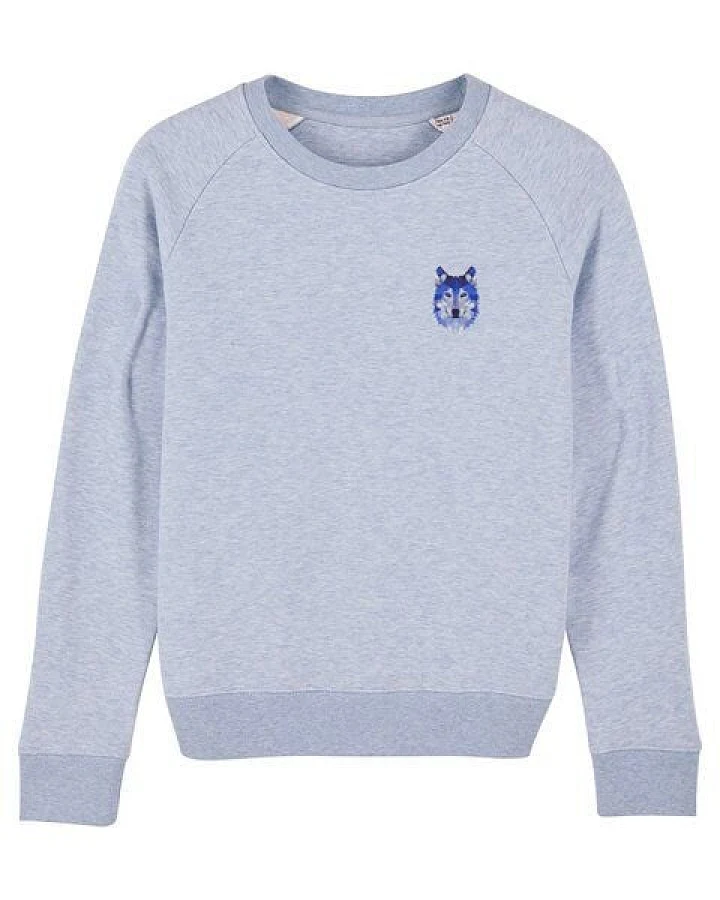 University of Soul Damen Sweatshirt aus Bio-Baumwolle "Wolf"
