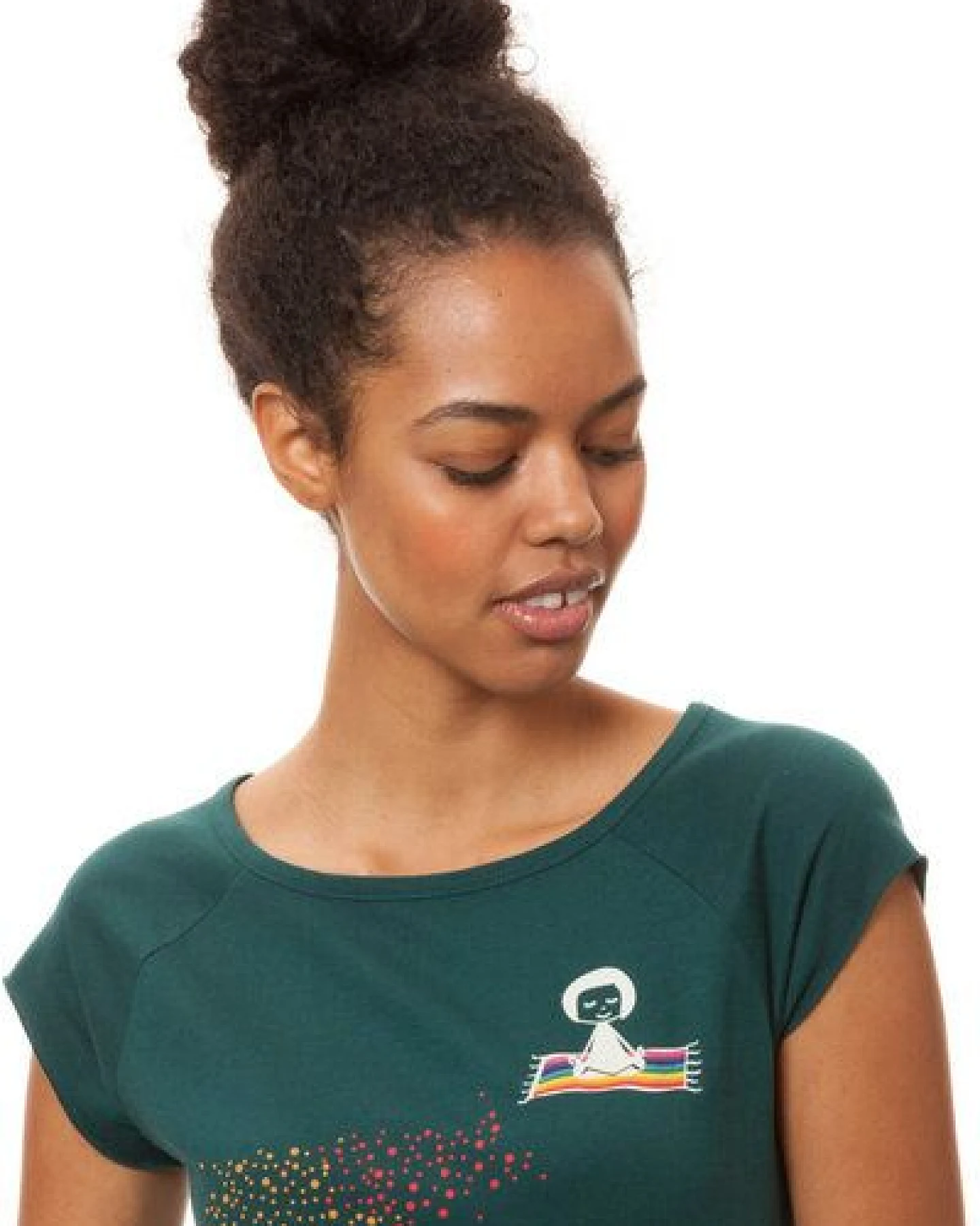 FellHerz Damen T-Shirt Ommm Bio Fair – Ansicht 2